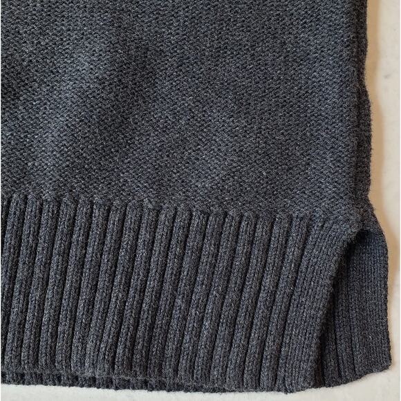 NWT QUINCE 100% Organic Cotton Cropped Cardigan Sweater Women's Medium in Gray - Picture 4 of 10